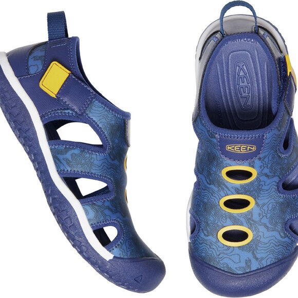 Boys Keen Stingray Blue Sandal - Size 10 - Picture 1 of 7